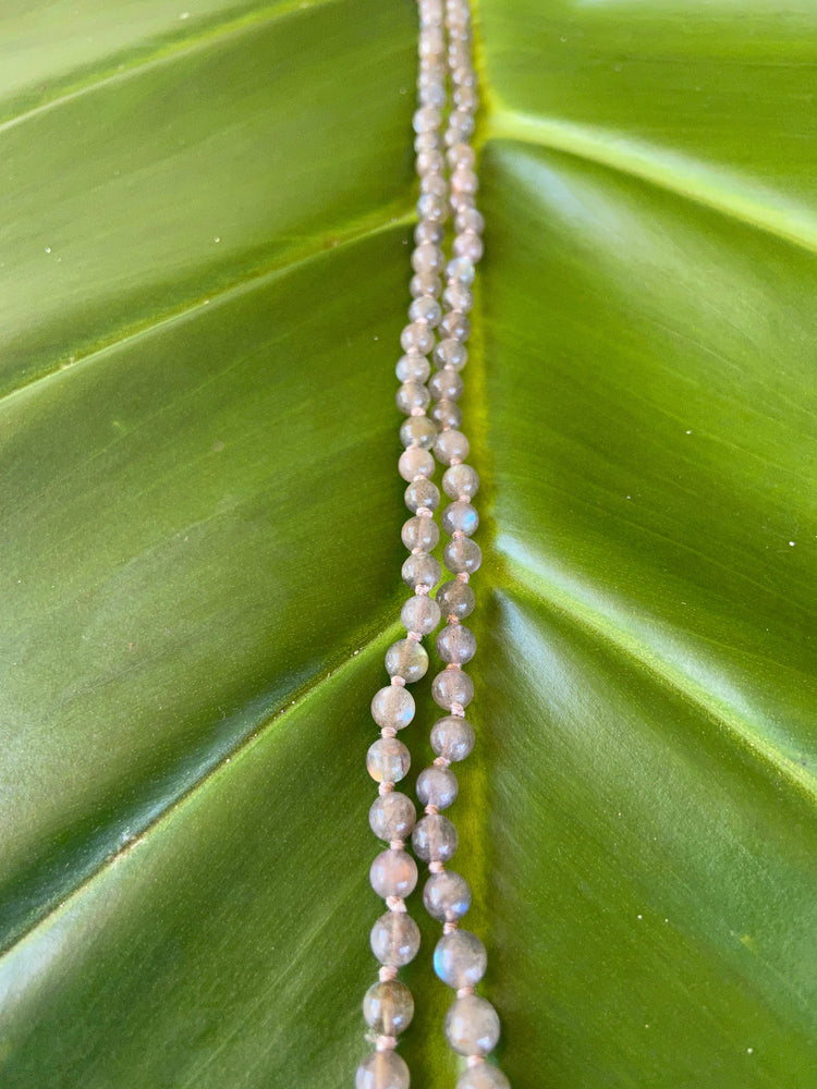 Labradorite Knotted Mala