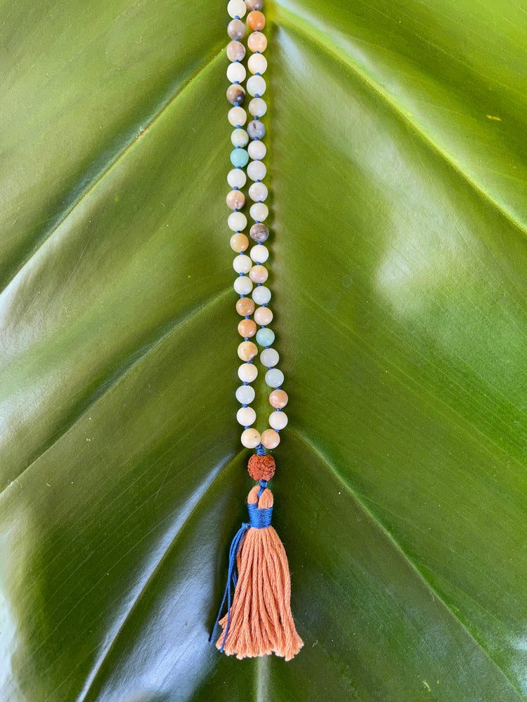 Amazonite Knotted Mala