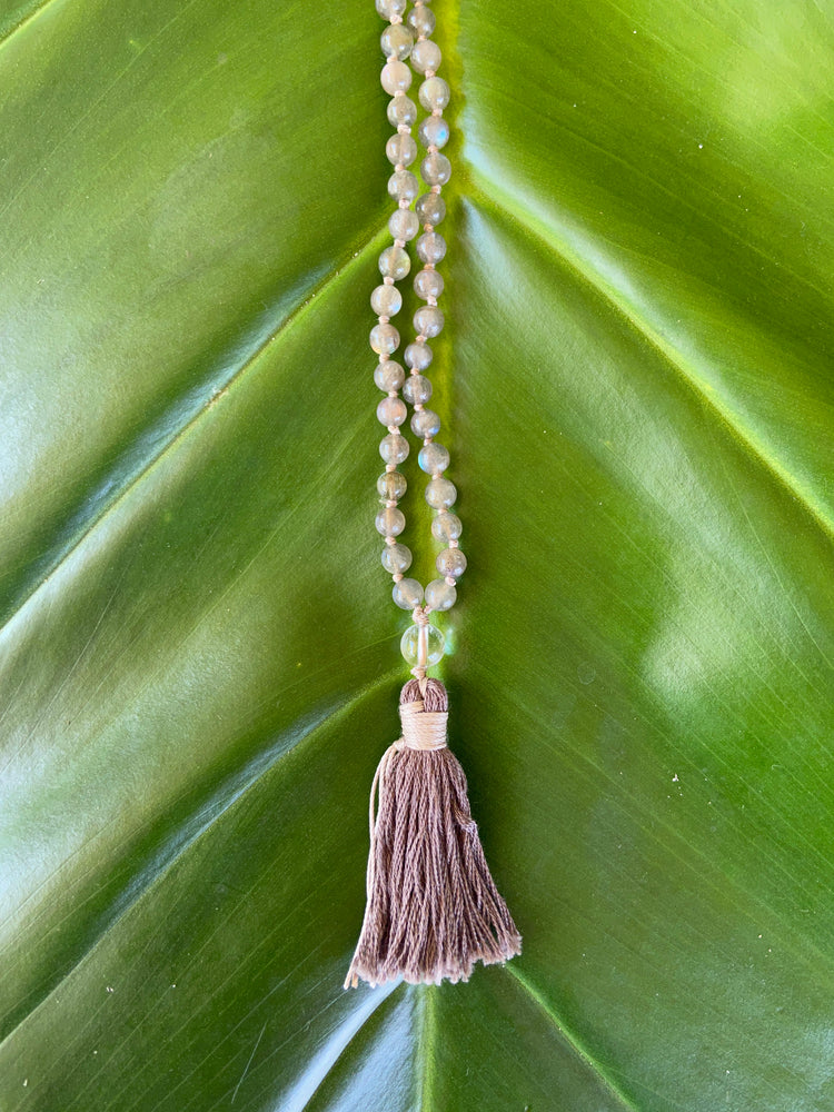 Labradorite Knotted Mala