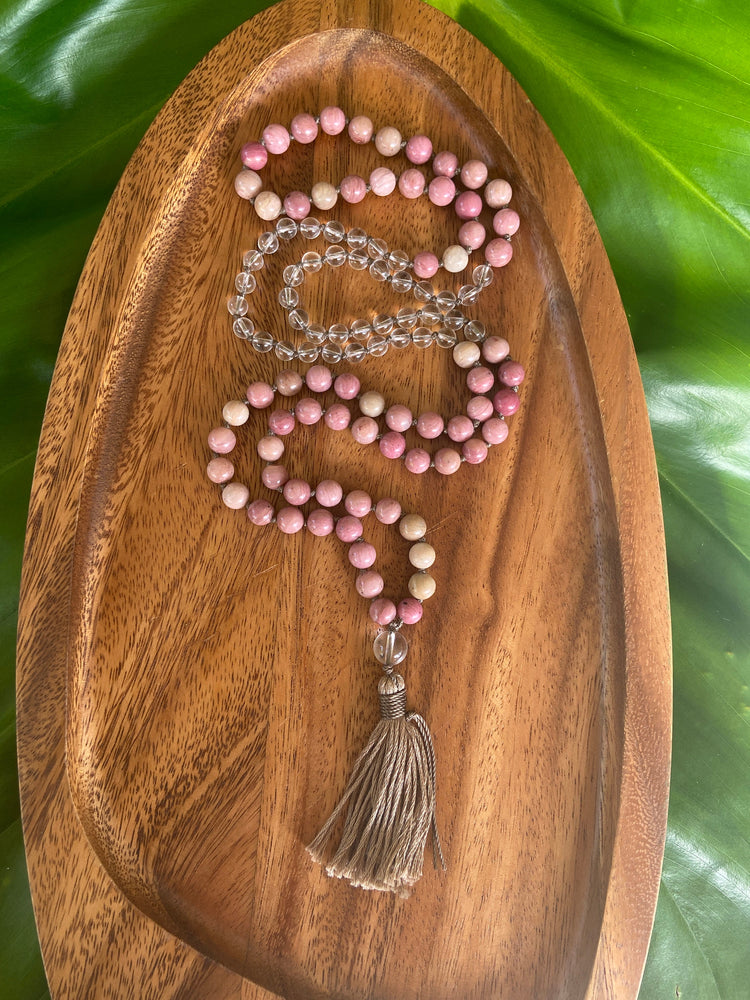 HEALING & RECONCILIATION Rhodonite Knotted Mala